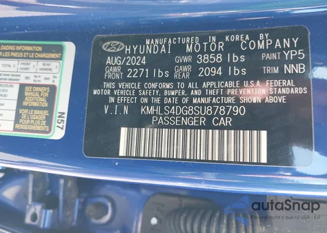 2025 Hyundai Elantra Sel Convenience from USA, damaged, VIN KMHLS4DG8SU878790